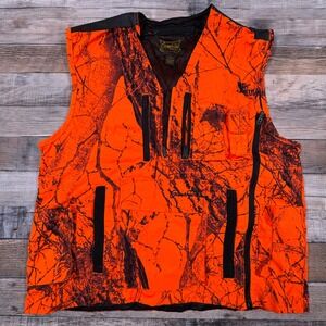 Gamehide Mens Hunting Vest Naked North Camo Blaze Orange S Game Bag Mesh Lining